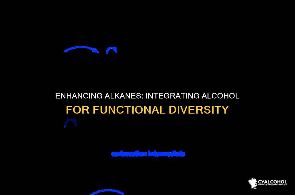how to add an alcohol to an alkane