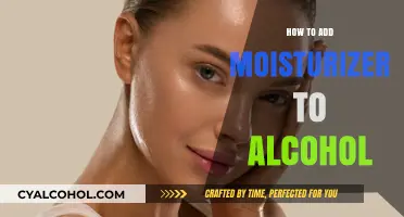 Enhancing Alcohol with Moisturizer: A Unique Skincare and Beauty Hack