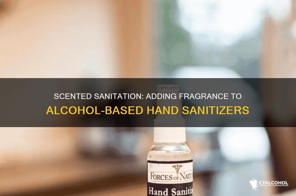 how to add scent to alcohol hand sanitizer