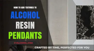 Creating Alcohol Resin Pendants: Adding Textures for Unique Designs