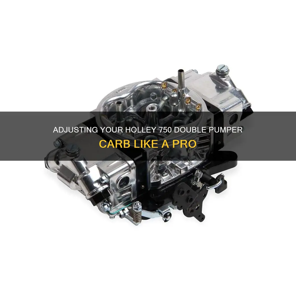 how to adjust alcohol holley 750 double pumper carb