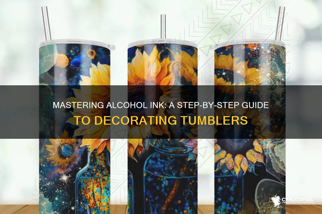how to alcohol ink a tumbler