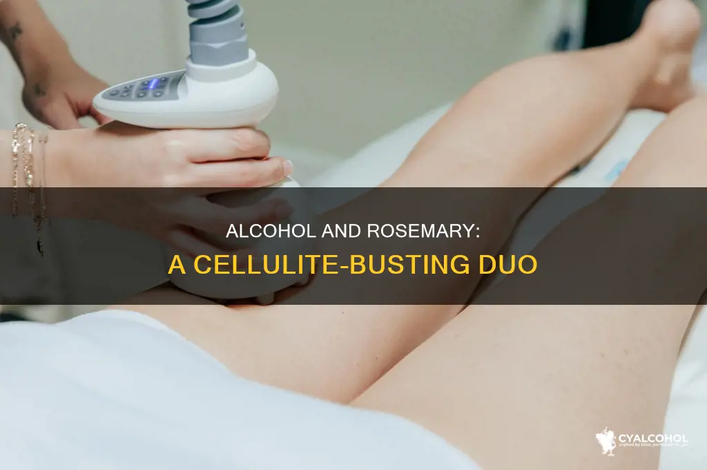how to apply alcohol and rosemary to cellulite
