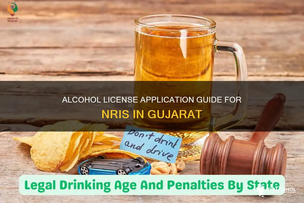 how to apply alcohol license for gujuart india for nris