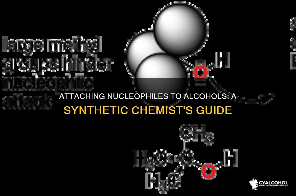how to attach a nucleophile onto an alcohol