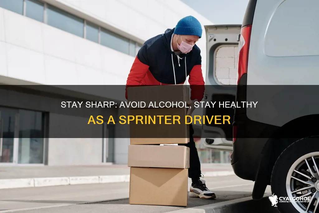 how to avoid alcohol and park loads for sprinter driver