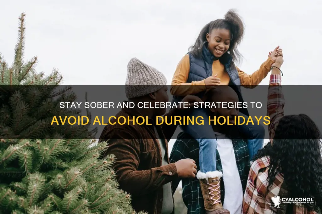 how to avoid alcohol during holidays