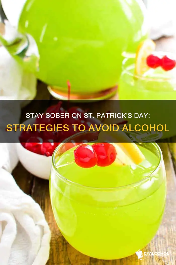 how to avoid alcohol on st patrick
