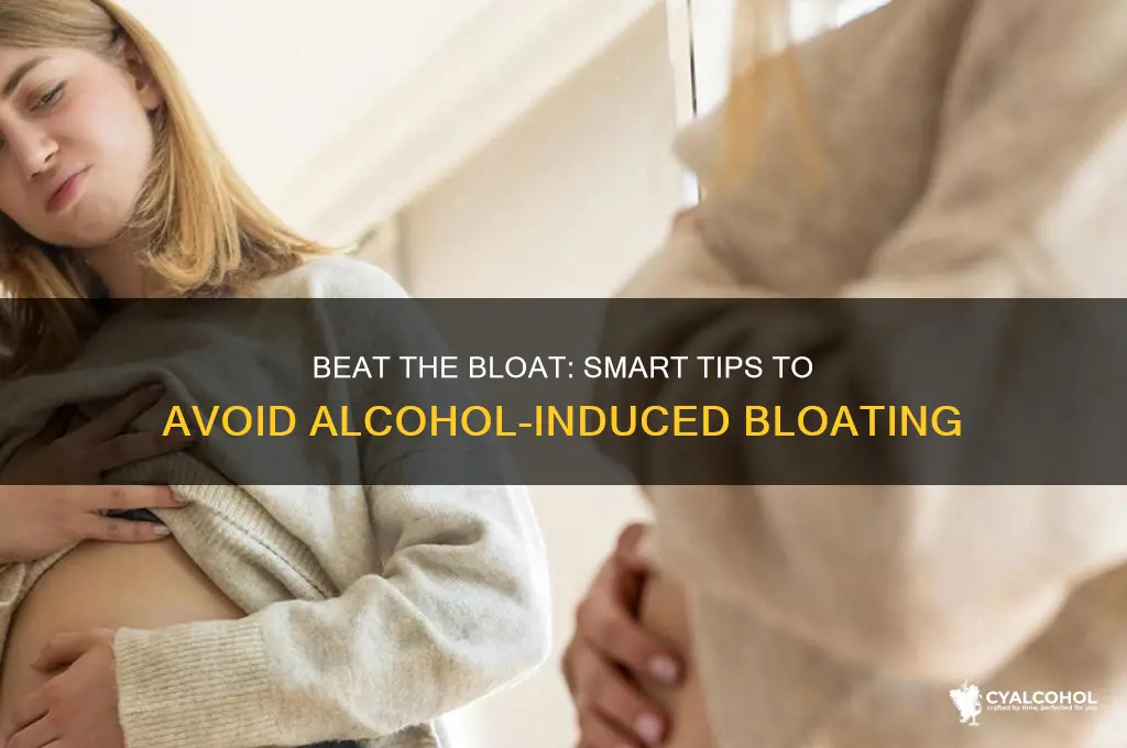 how to avoid bloating from alcohol