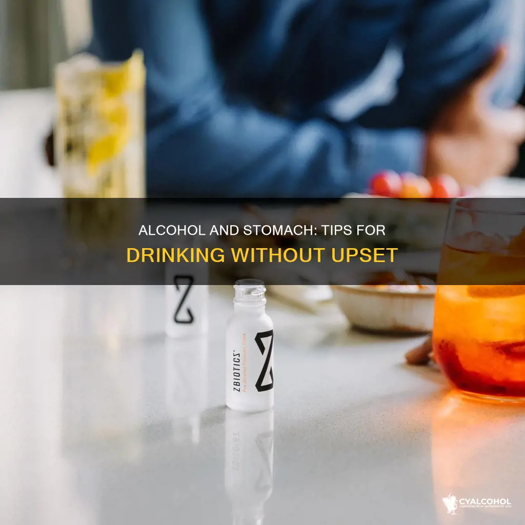 how to be alcoholic and not have an upset stomach