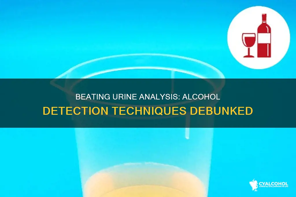 how to beat a urine analysis for alcohol