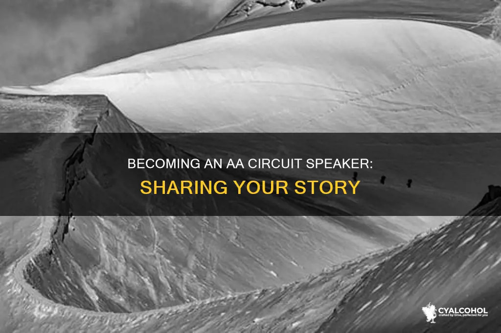 how to become a alcoholics anonymous circuit speakers