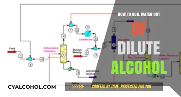 The Art of Boiling Water from Dilute Alcohol