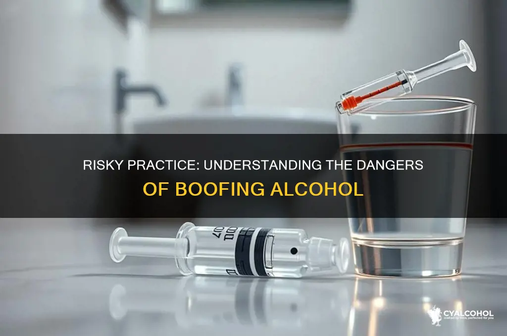 how to boof alcohol