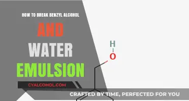 Breaking Benzyl Alcohol-Water Emulsions: A Simple Guide