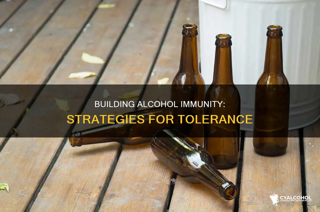 how to build up an immunity to alcohol