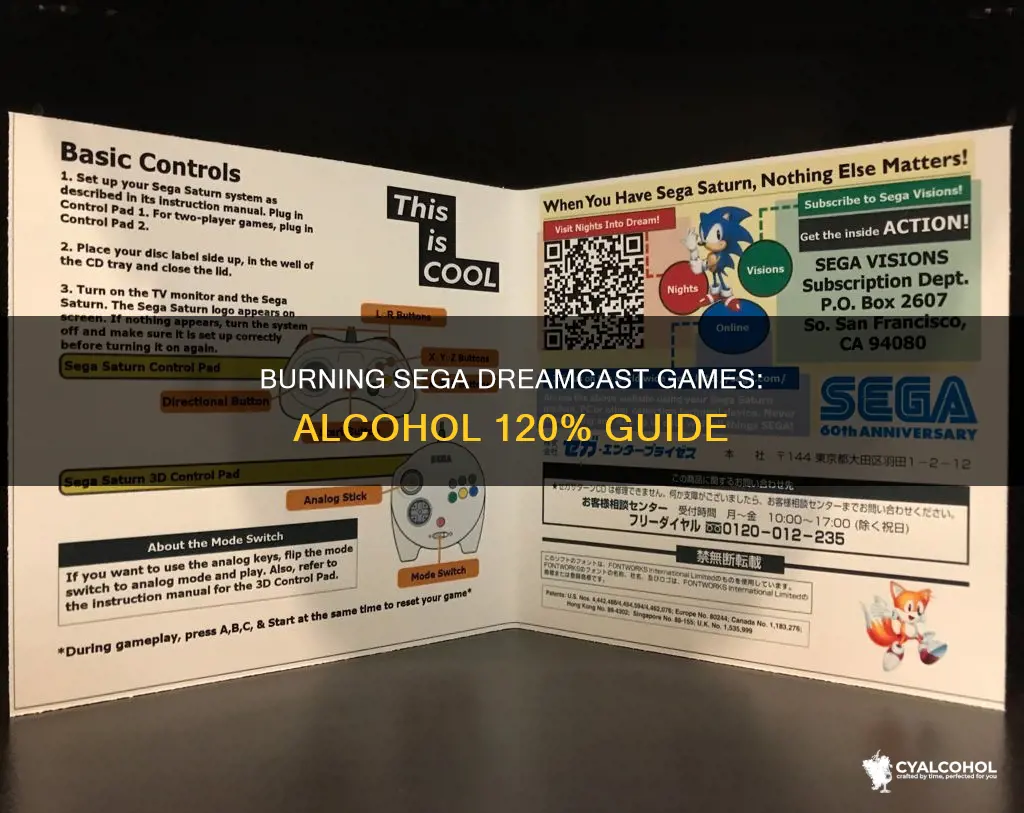 how to burn sega dreamcast games with alcohol 120