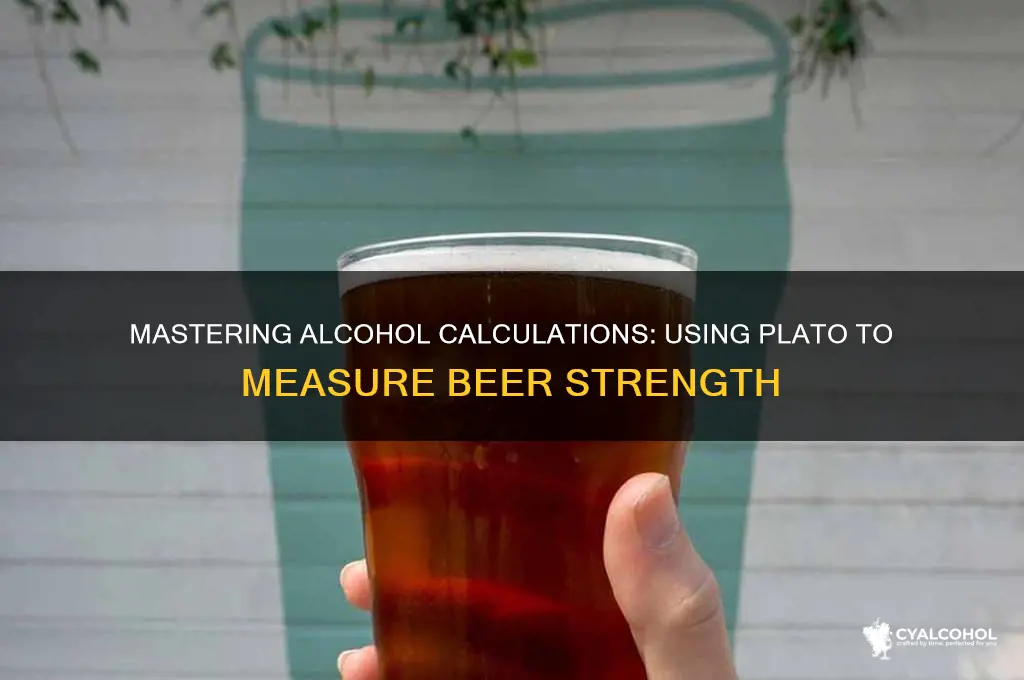 how to calculate alcohol with plato