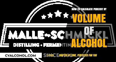 Alcohol Dilution: Calculating Percent by Volume