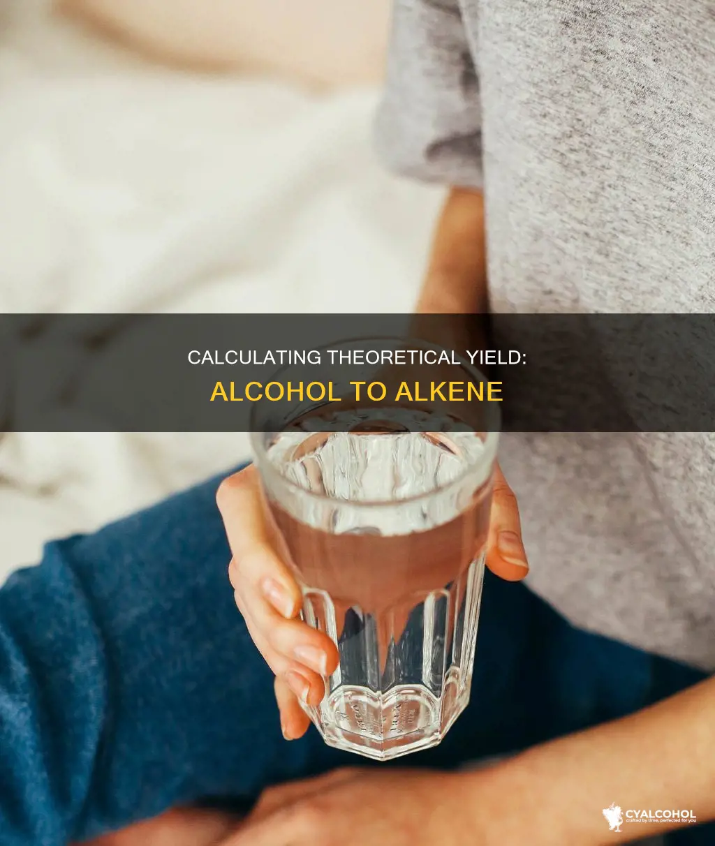 how to calculate theoretical yield with alcohol to alkene