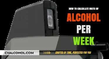 Monitoring Alcohol Consumption: Weekly Unit Tracking