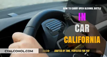 Alcohol in Cars: California's Open Bottle Law