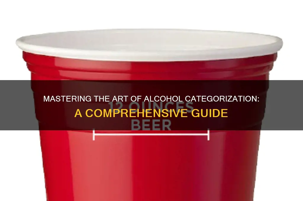 how to categorize alcohol