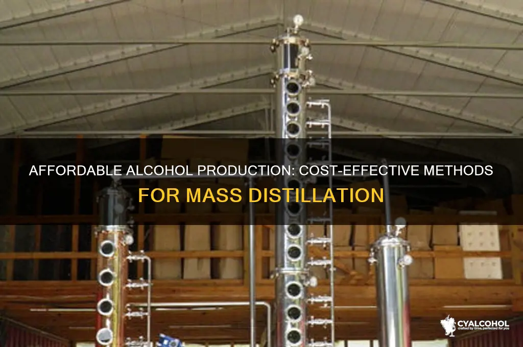 how to cheaply mass produce alcohol