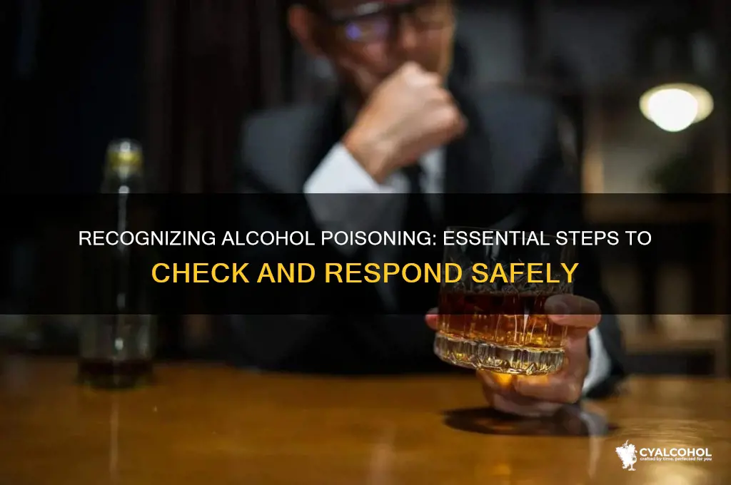 how to check for alcohol poisoning