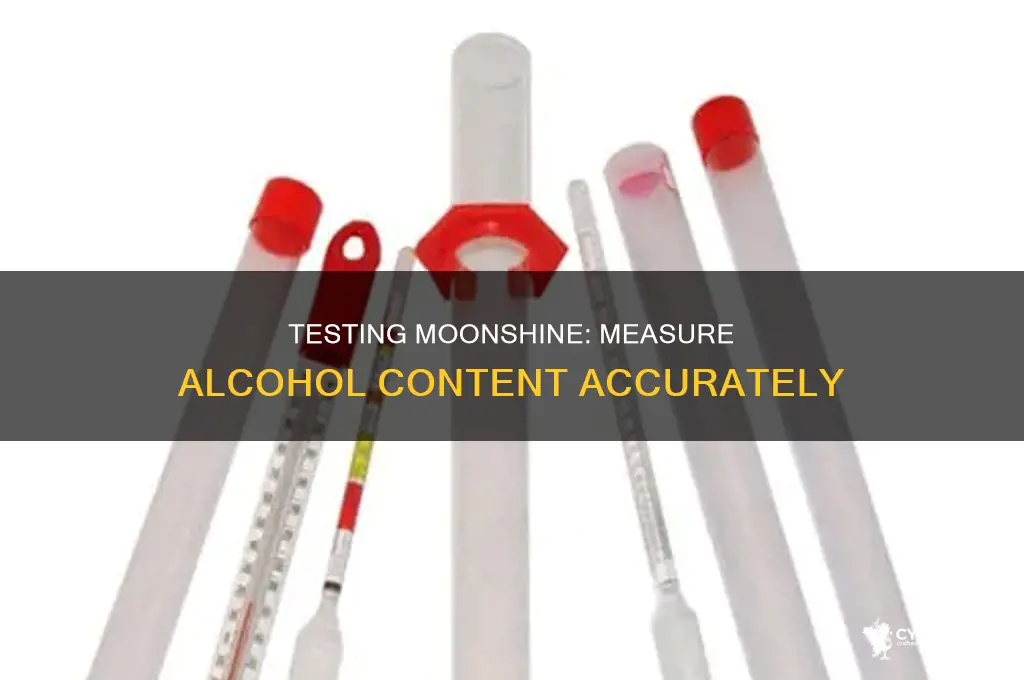 how to check the potential alcohol of moonshine