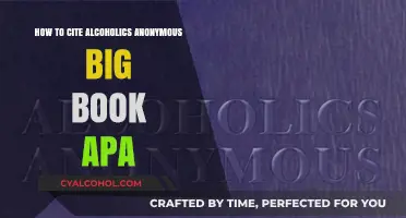 Citing the Alcoholics Anonymous Big Book in APA Style