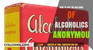 Citing the Big Book of Alcoholics Anonymous: A Quick Guide