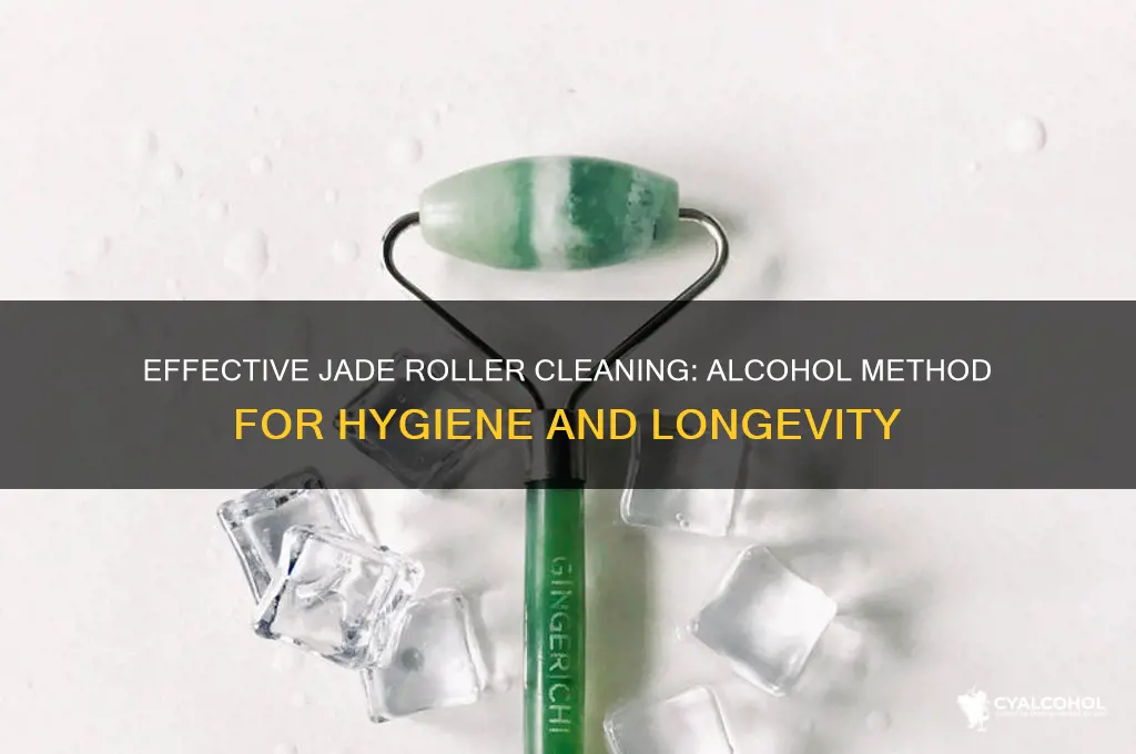 how to cleaning jade roller alcohol