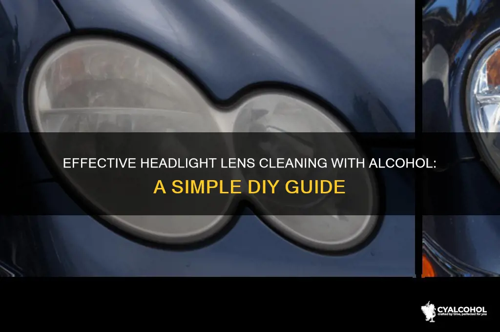 how to clran headl8ghts lens alcohol