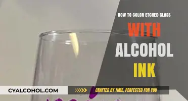 Etching Glass Art: Alcohol Ink Coloring Techniques