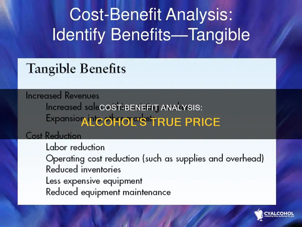 how to compose a cost benefit analysis for alcohol