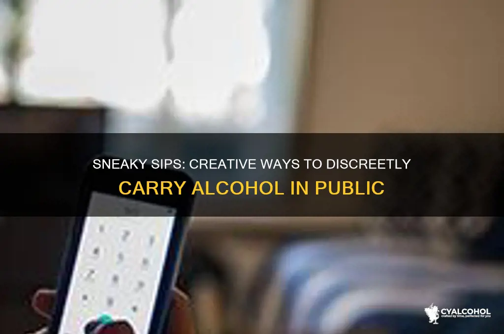 how to conceal alcohol in public