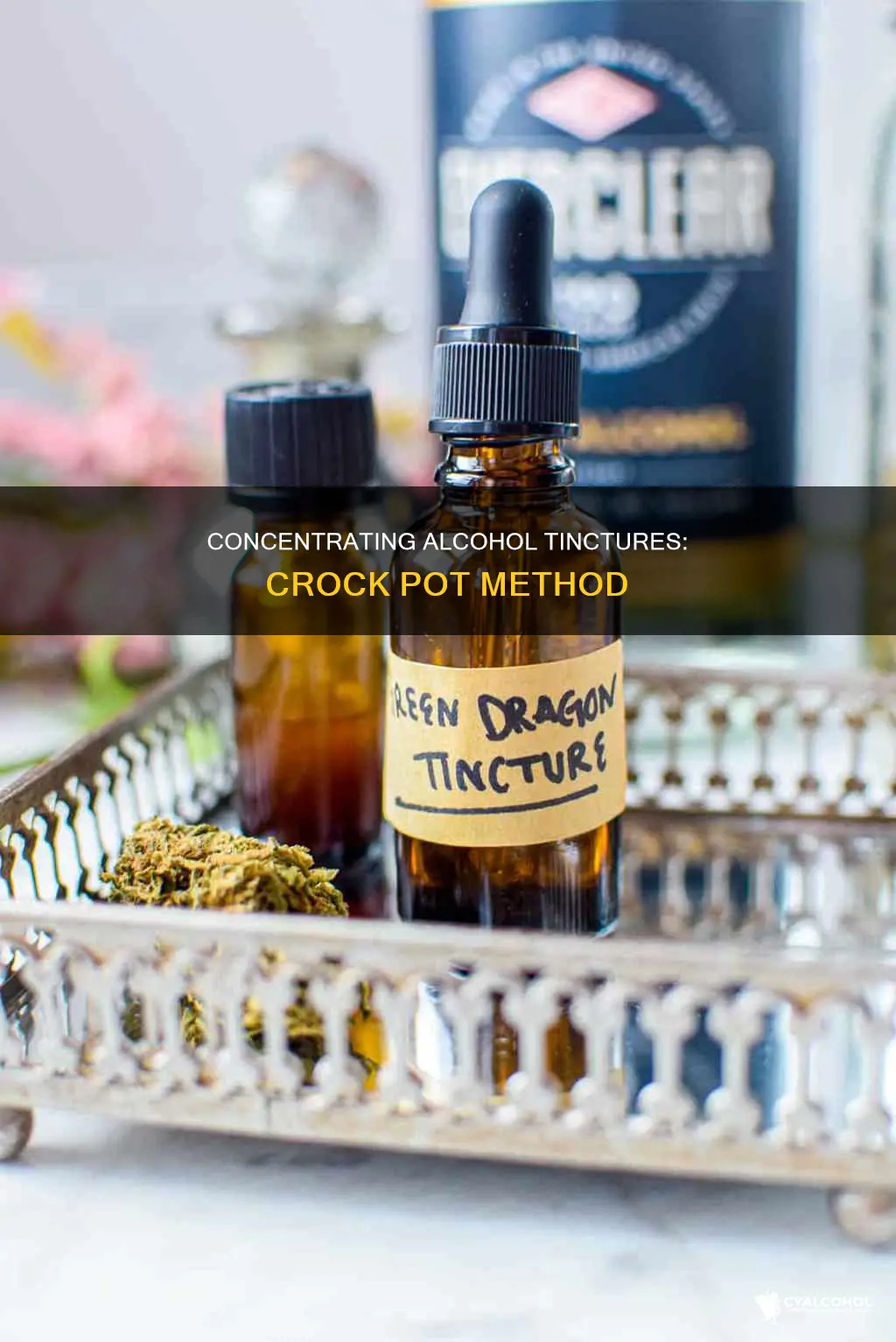 how to concentrate alcohol tincture n a crock pot