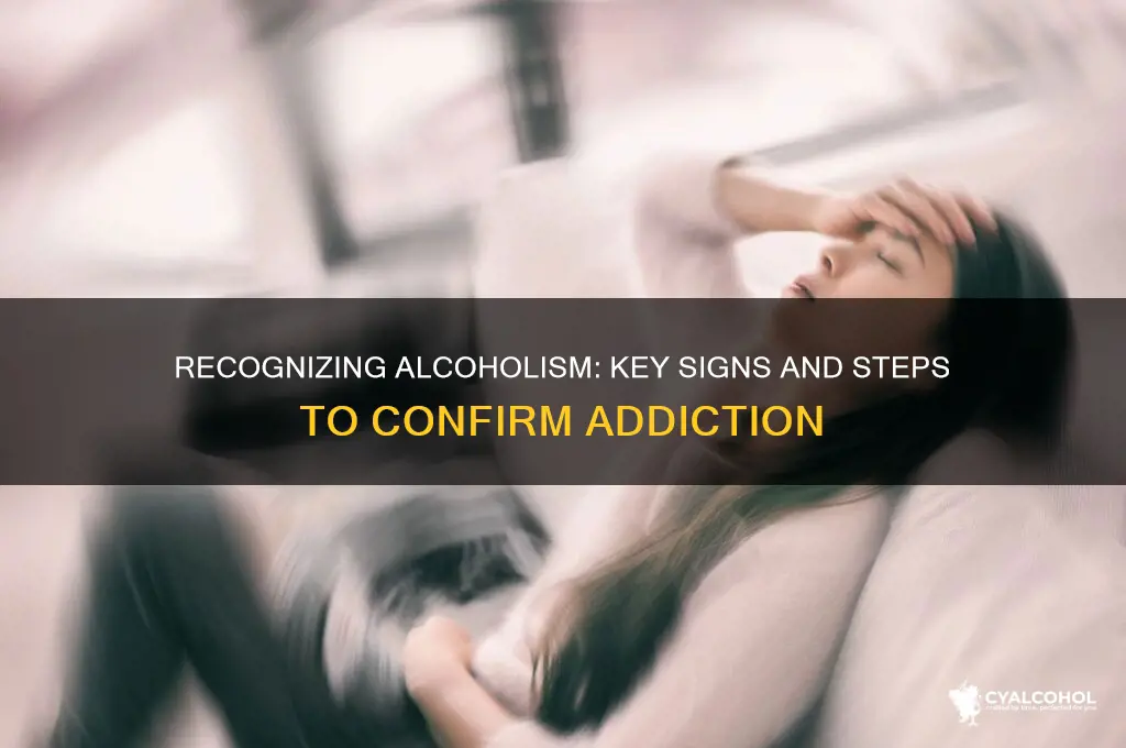 how to confirm alcoholism