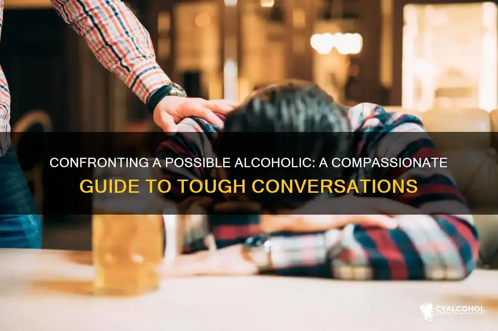 how to confront ask possible alcoholic