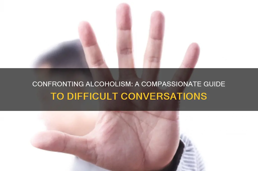 how to confront someone about alcoholism