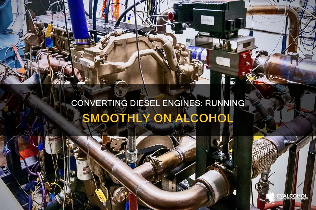 how to convert a diesel engine to run on alcohol