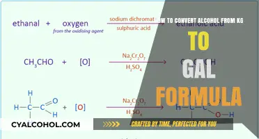 Converting Alcohol: KG to Gal Formula Simplified