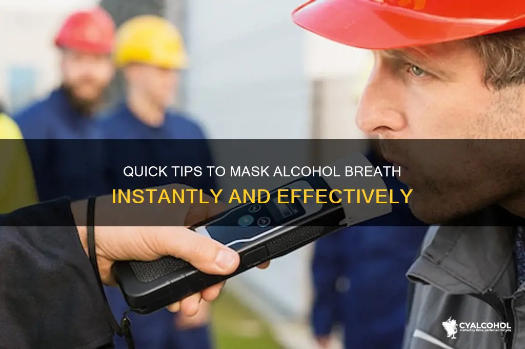how to cover alcohol on breath