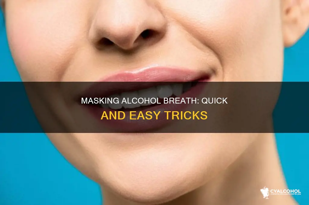 how to cover smell of alcohol on breath