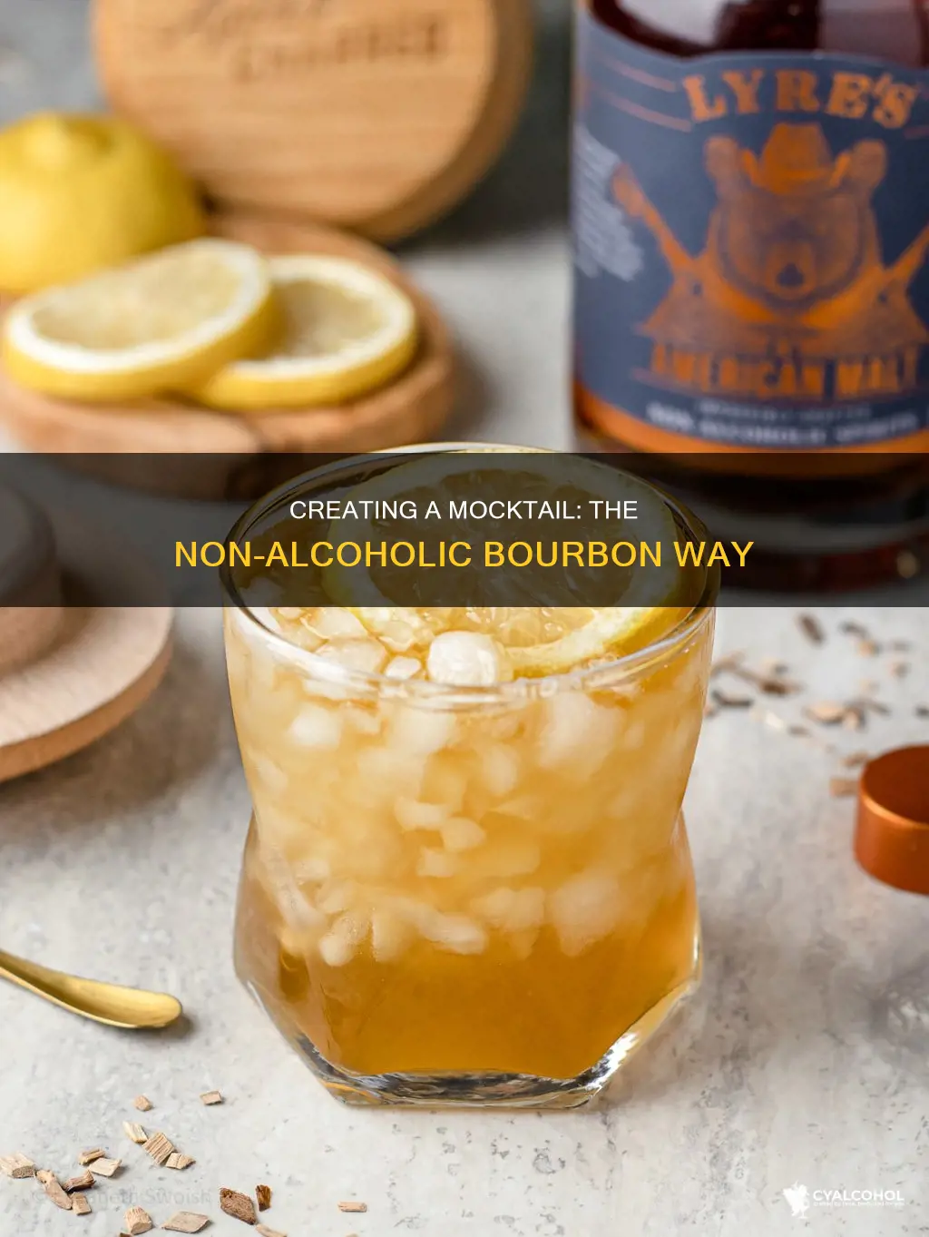 how to create a non alcoholic mocktail of bourbon