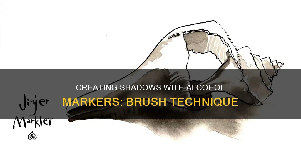 how to create a shadow with alcohol markers brush