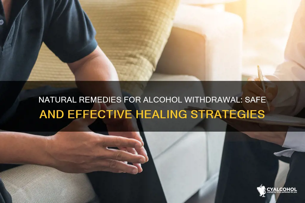 how to cure alcohol withdrawal naturally