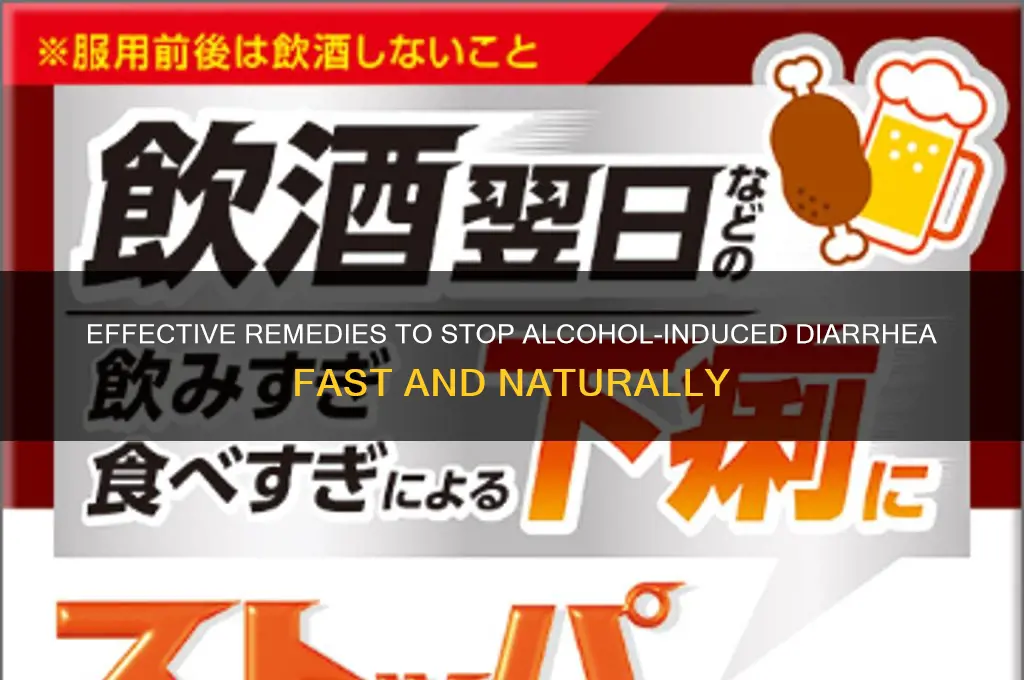 how to cure the alcohol shits