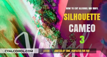 Cutting Alcohol Ink Vinyl with Silhouette Cameo 3: A Guide